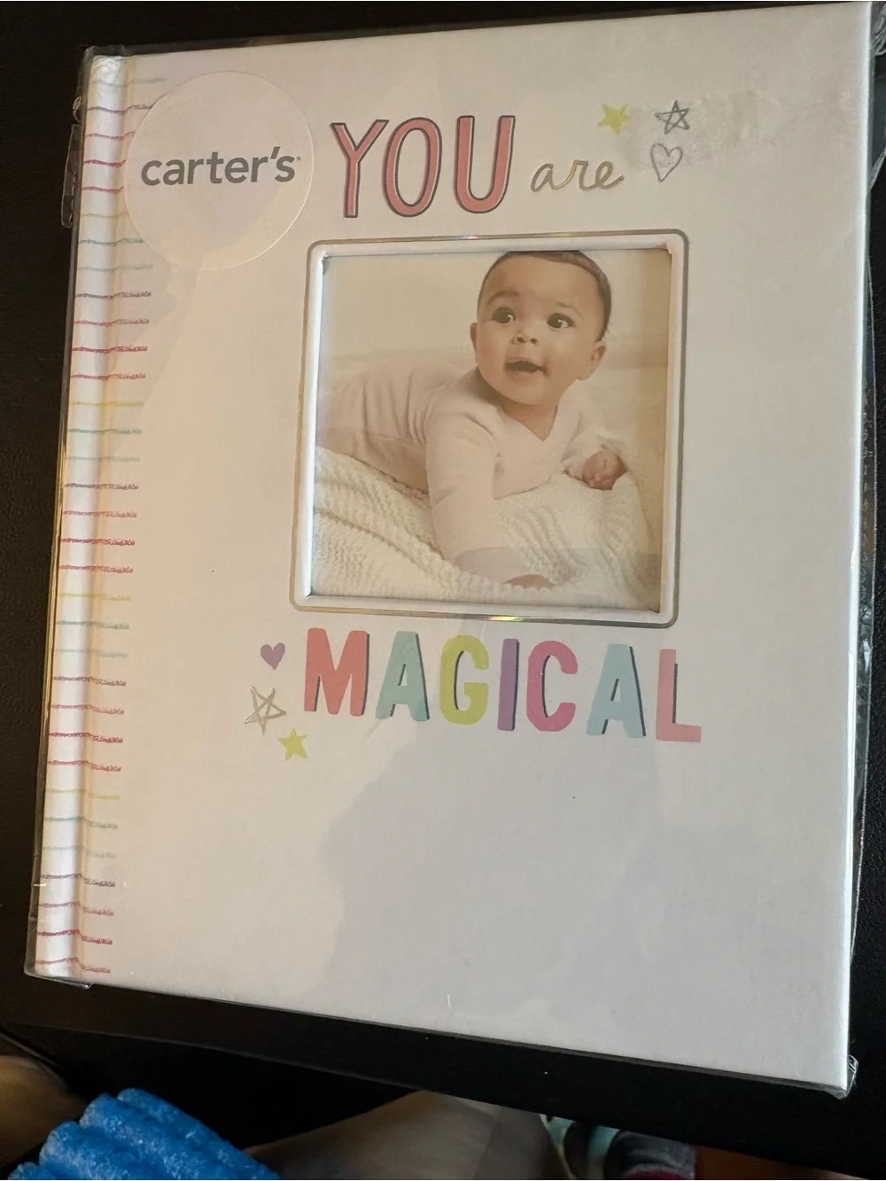 Carter's White Keepsake Photo Frame Album with Pastel 'You Are Magical' Accents
